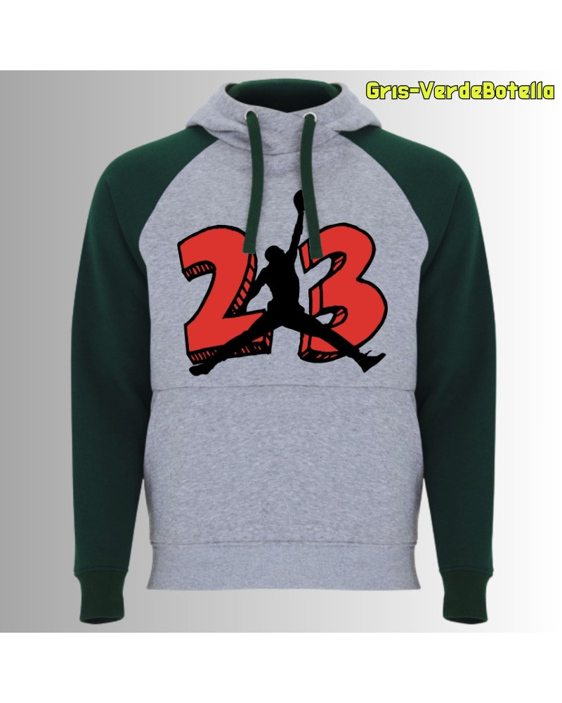 MJ23 - Sudadera Bicolor Unisex