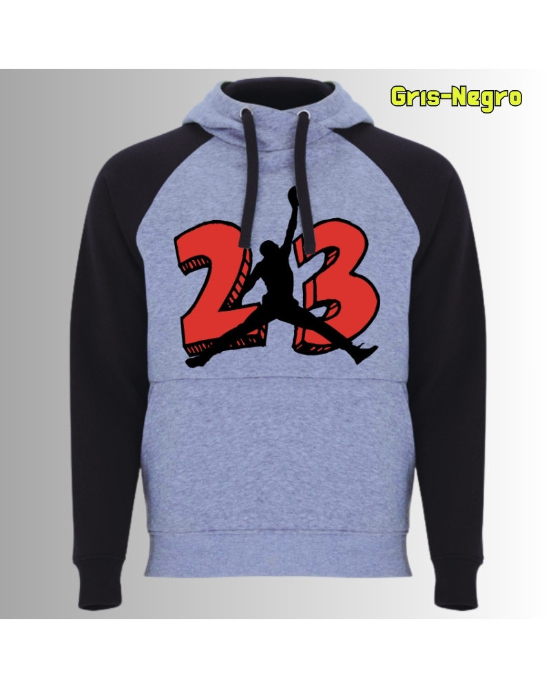 MJ23 - Sudadera Bicolor Unisex