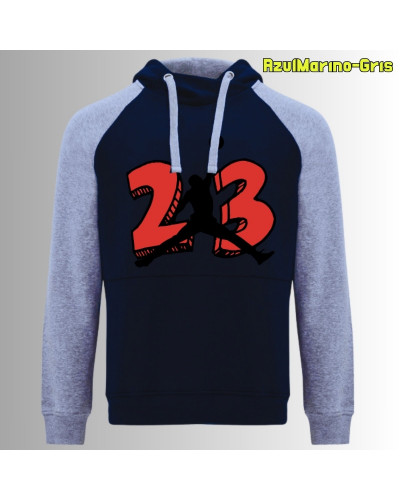 MJ23 - Sudadera Bicolor Unisex
