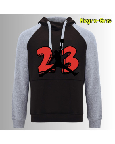 MJ23 - Sudadera Bicolor Unisex