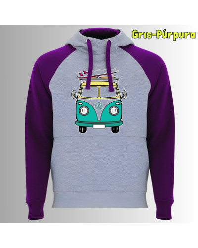 Viajero Habitual - Sudadera Bicolor Unisex