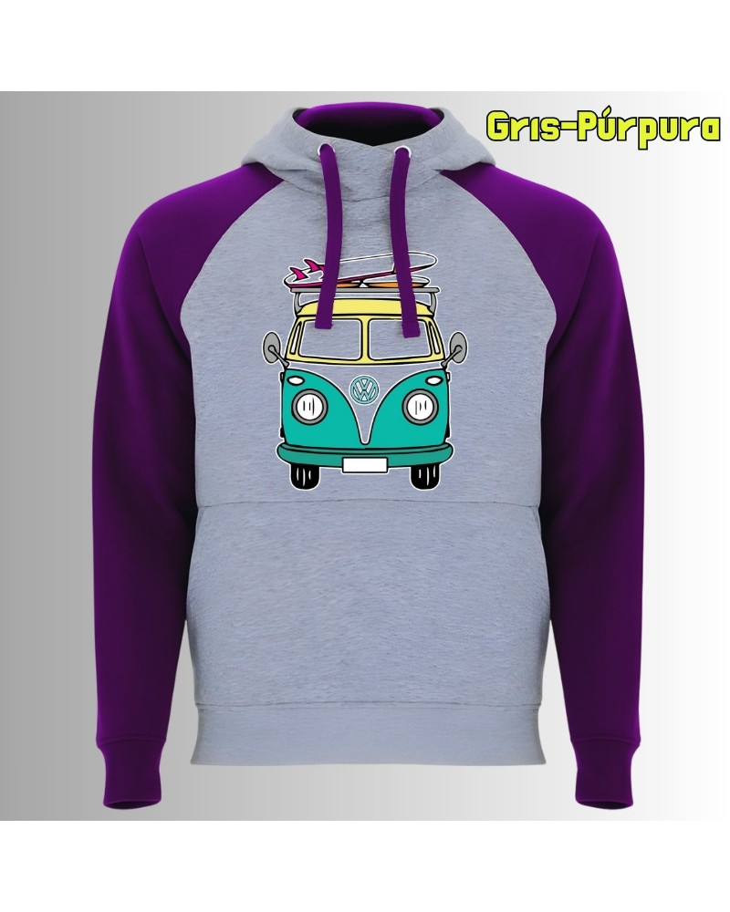 Viajero Habitual - Sudadera Bicolor Unisex