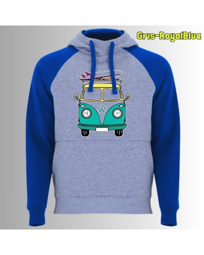 Viajero Habitual - Sudadera Bicolor Unisex