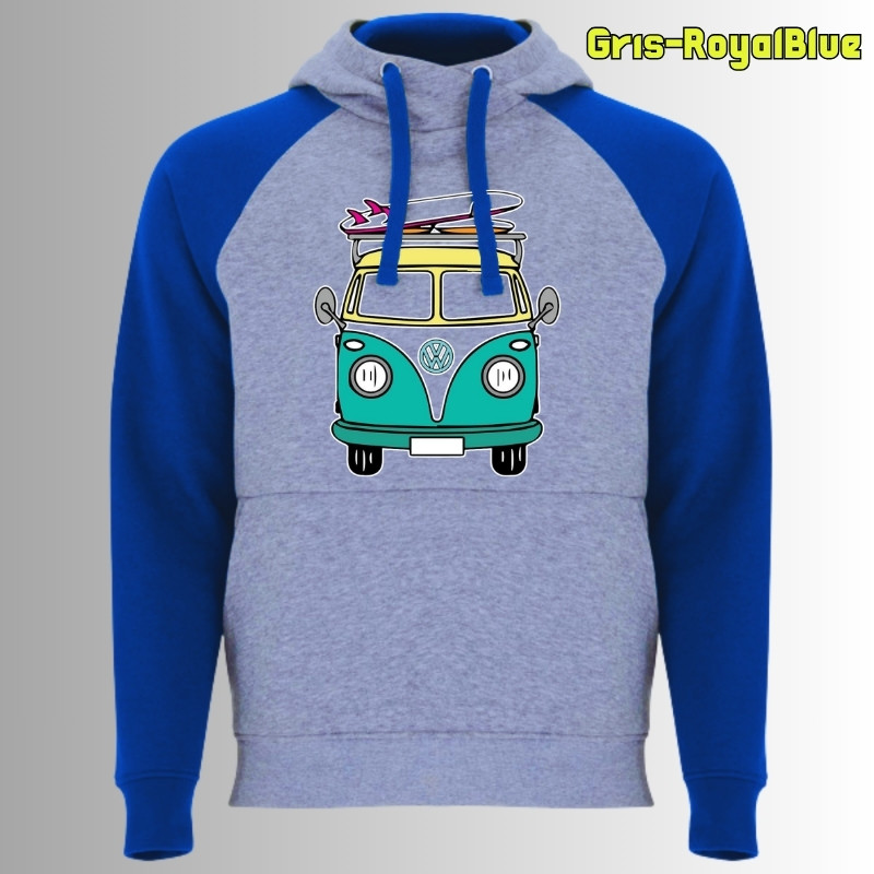 Viajero Habitual - Sudadera Bicolor Unisex