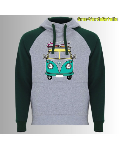 Viajero Habitual - Sudadera Bicolor Unisex