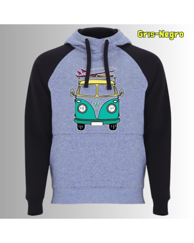 Viajero Habitual - Sudadera Bicolor Unisex