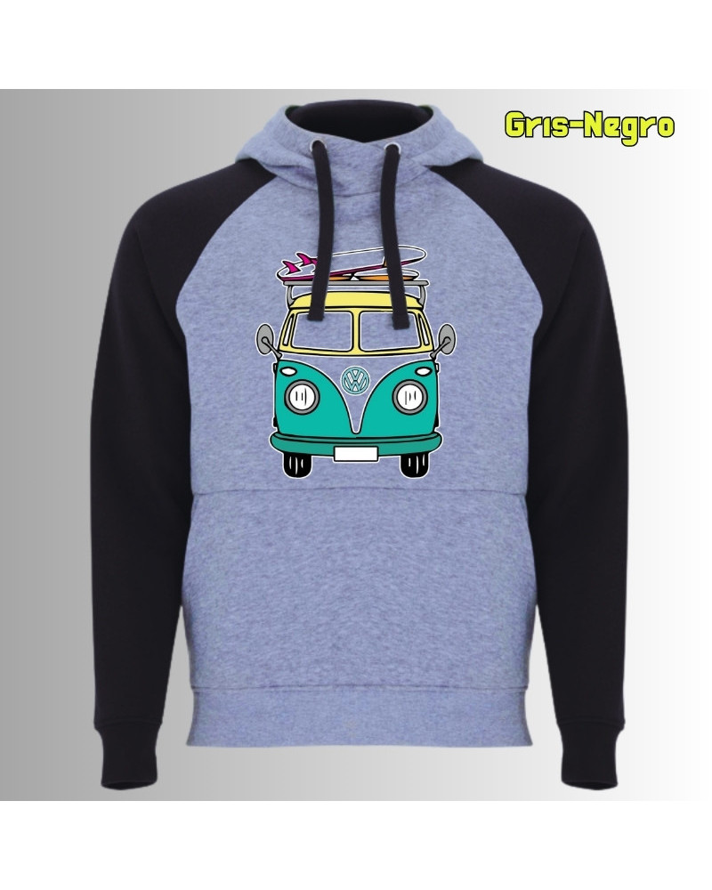 Viajero Habitual - Sudadera Bicolor Unisex