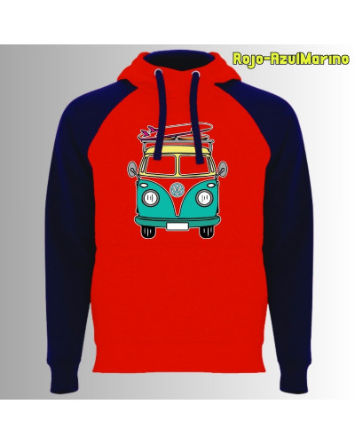 Viajero Habitual - Sudadera Bicolor Unisex