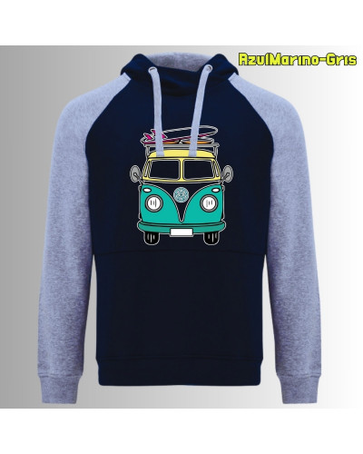 Viajero Habitual - Sudadera Bicolor Unisex