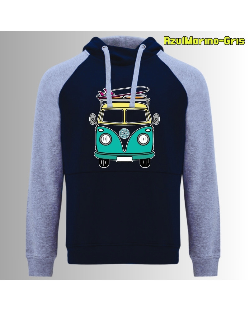 Viajero Habitual - Sudadera Bicolor Unisex