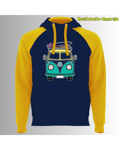 Viajero Habitual - Sudadera Bicolor Unisex
