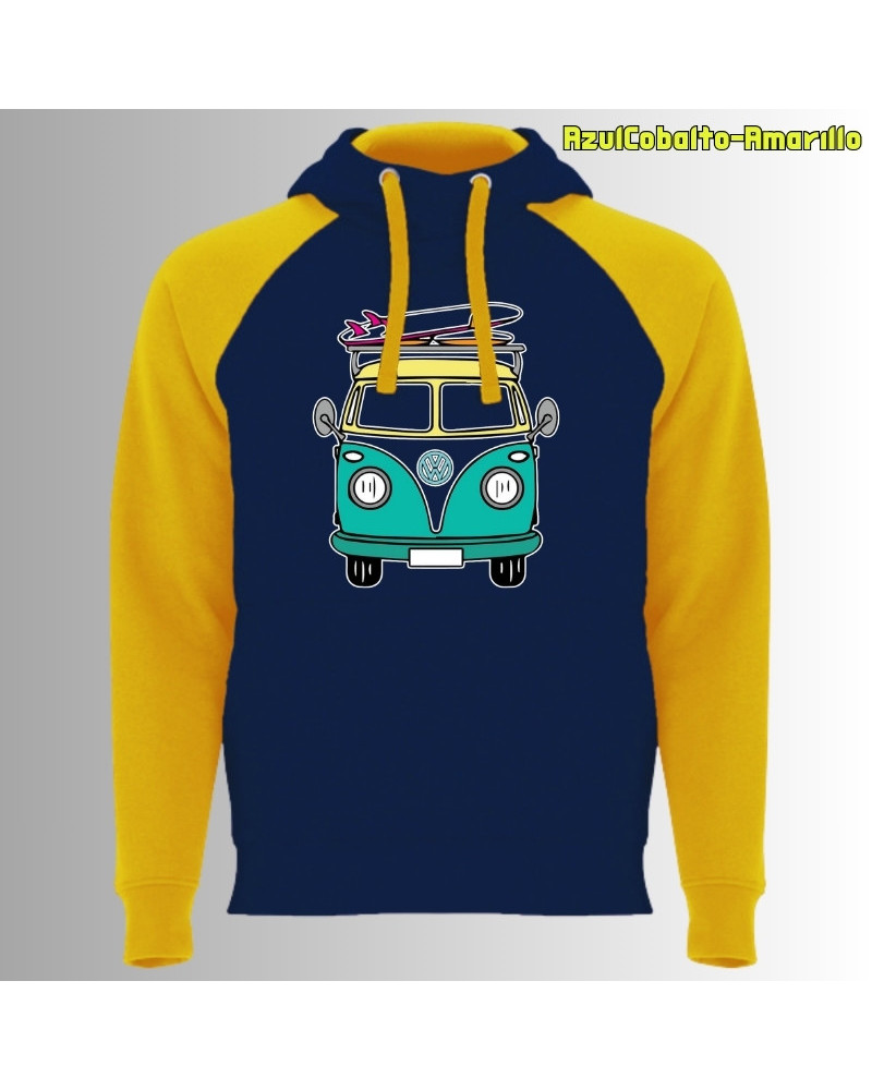 Viajero Habitual - Sudadera Bicolor Unisex