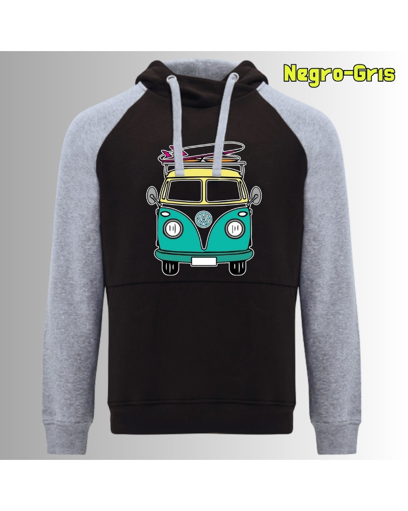Viajero Habitual - Sudadera Bicolor Unisex