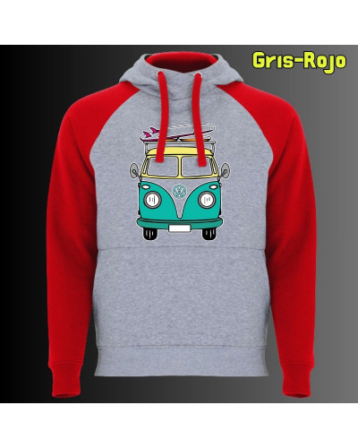 Viajero Habitual - Sudadera Bicolor Unisex