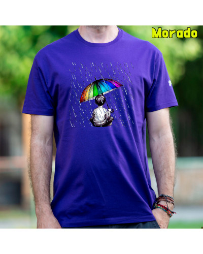 Camiseta Hombre Manga Corta - Bajo La Lluvia