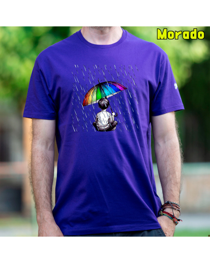 Camiseta Hombre Manga Corta - Bajo La Lluvia