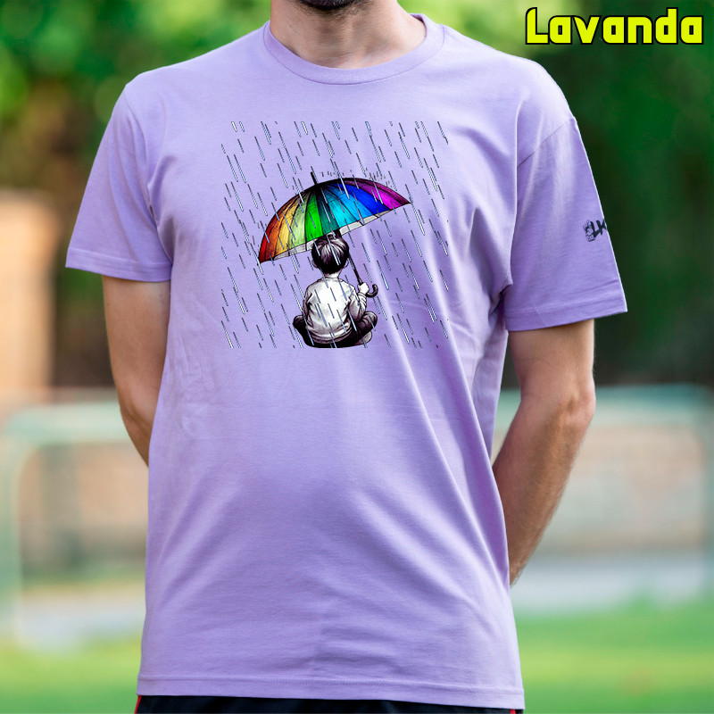 Camiseta Hombre Manga Corta - Bajo La Lluvia