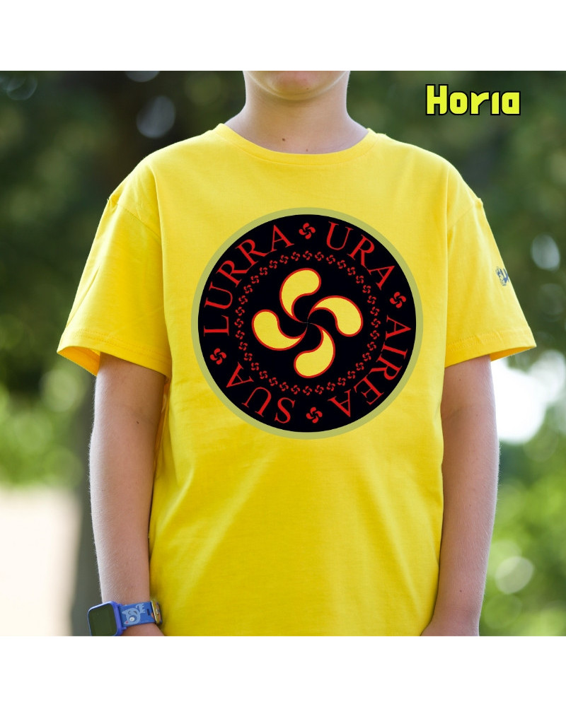 Haur Kamiseta - Airea Ura Sua Lurra