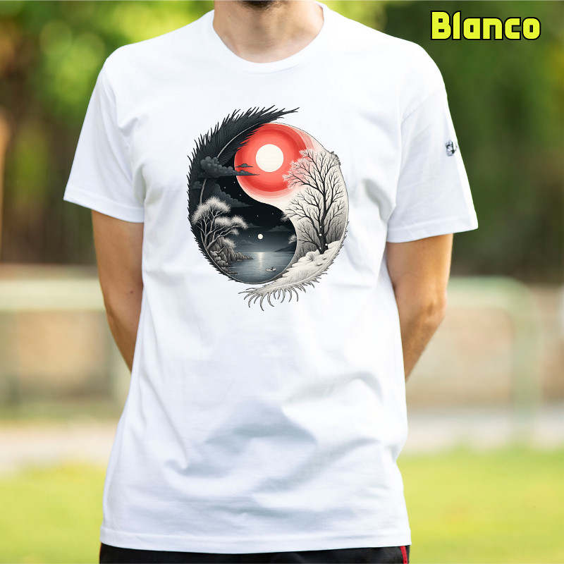 Camiseta hombre manga corta - Yin Yang