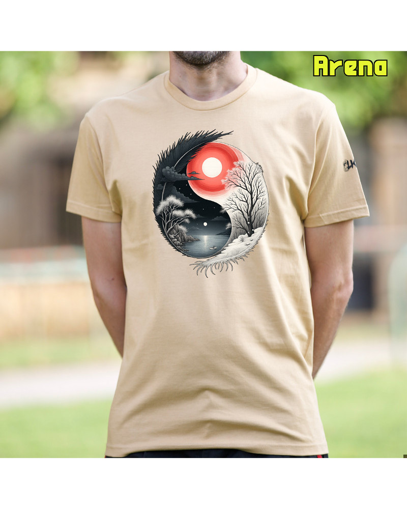 Camiseta hombre manga corta - Yin Yang