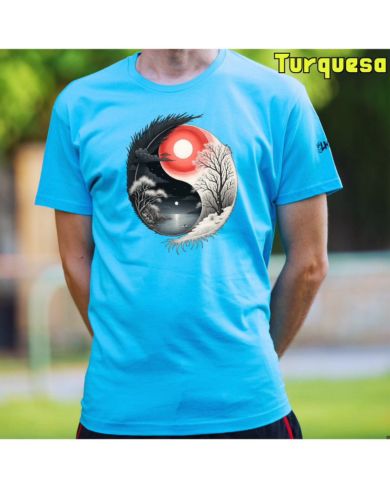 Camiseta hombre manga corta - Yin Yang