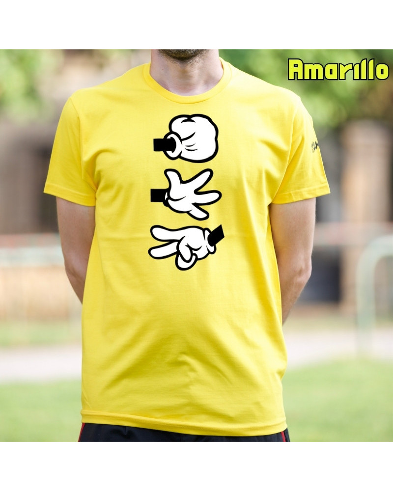 Camiseta Hombre Manga Corta - Piedra Papel Tijera