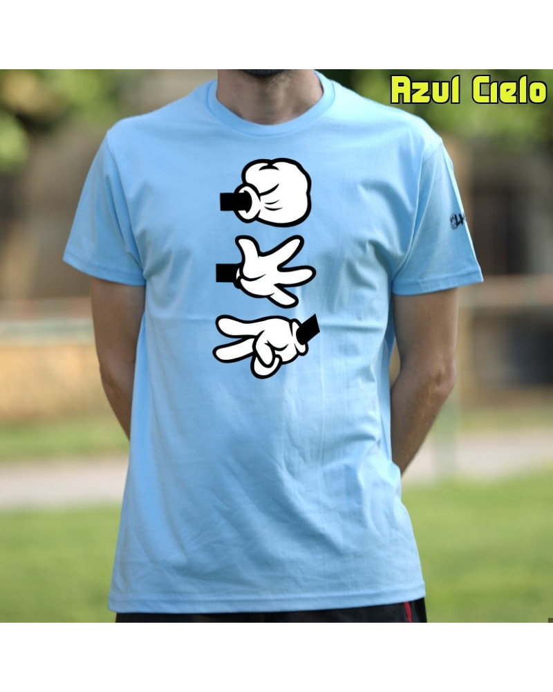 Camiseta Hombre Manga Corta - Piedra Papel Tijera