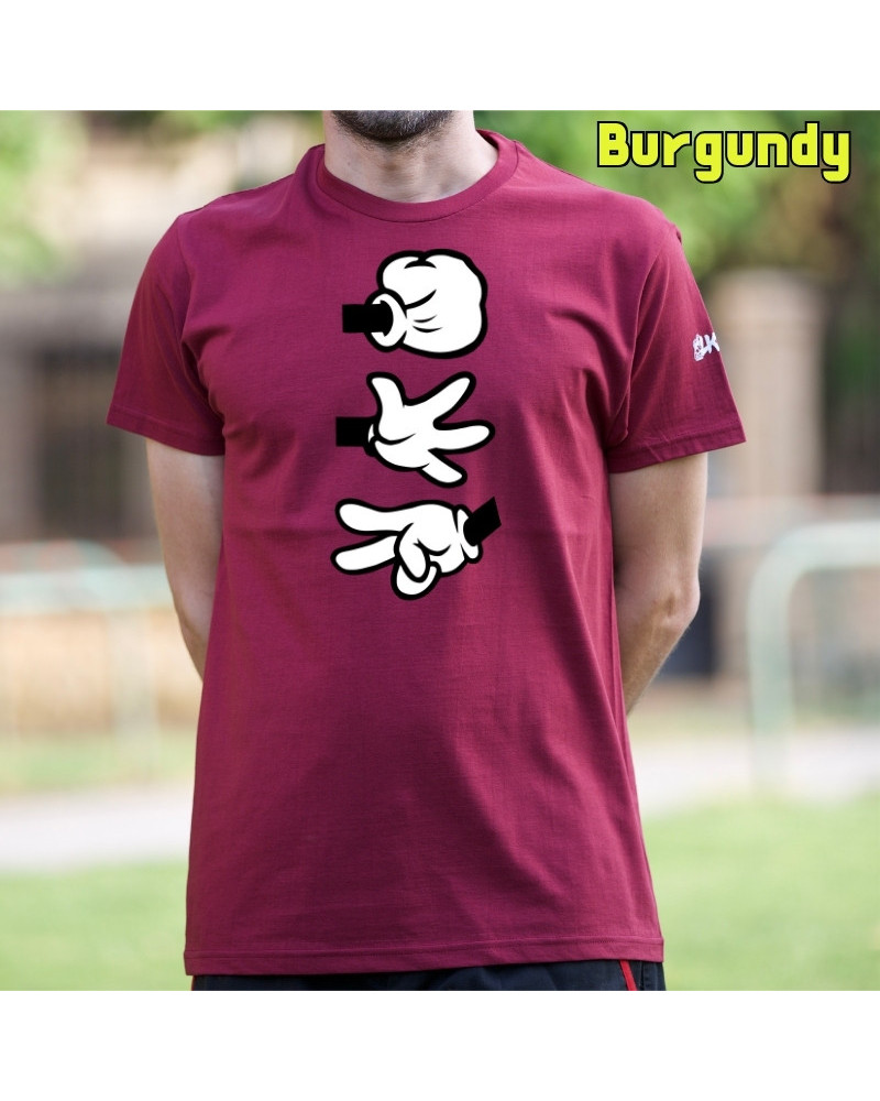 Camiseta Hombre Manga Corta - Piedra Papel Tijera