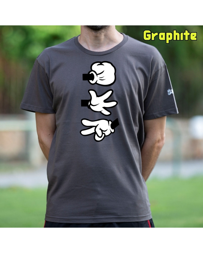 Camiseta Hombre Manga Corta - Piedra Papel Tijera