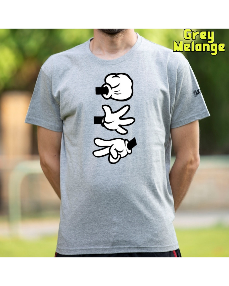 Camiseta Hombre Manga Corta - Piedra Papel Tijera