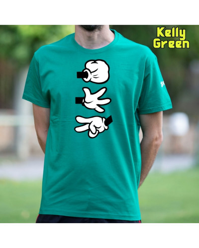 Camiseta Hombre Manga Corta - Piedra Papel Tijera