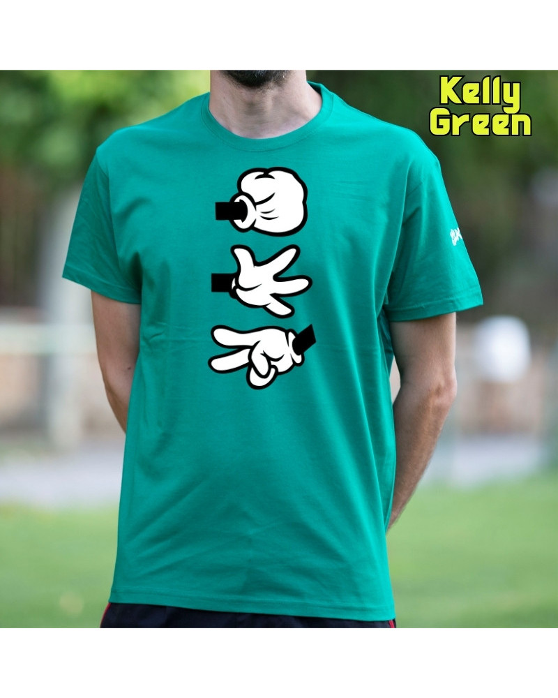 Camiseta Hombre Manga Corta - Piedra Papel Tijera