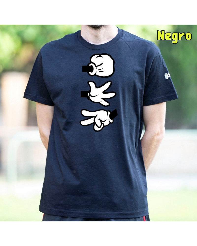 Camiseta Hombre Manga Corta - Piedra Papel Tijera