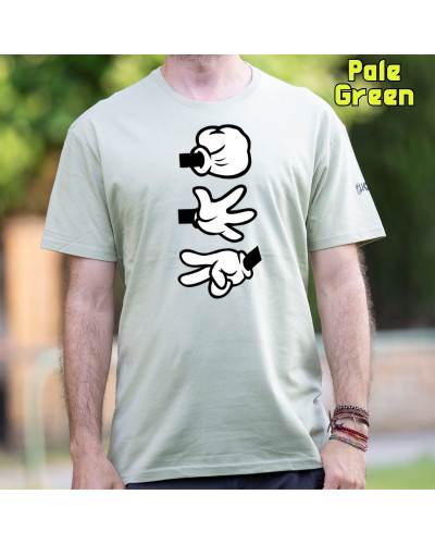 Camiseta Hombre Manga Corta - Piedra Papel Tijera
