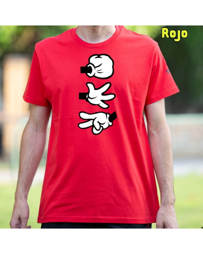 Camiseta Hombre Manga Corta - Piedra Papel Tijera