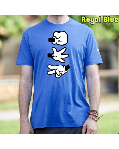 Camiseta Hombre Manga Corta - Piedra Papel Tijera