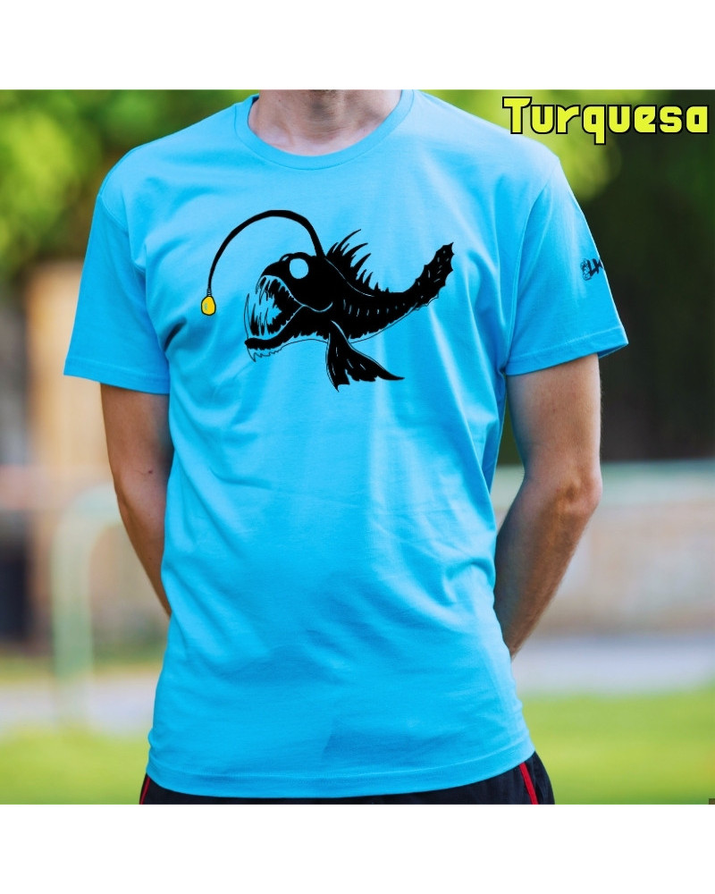Camiseta Hombre Manga Corta - Pez Abisal