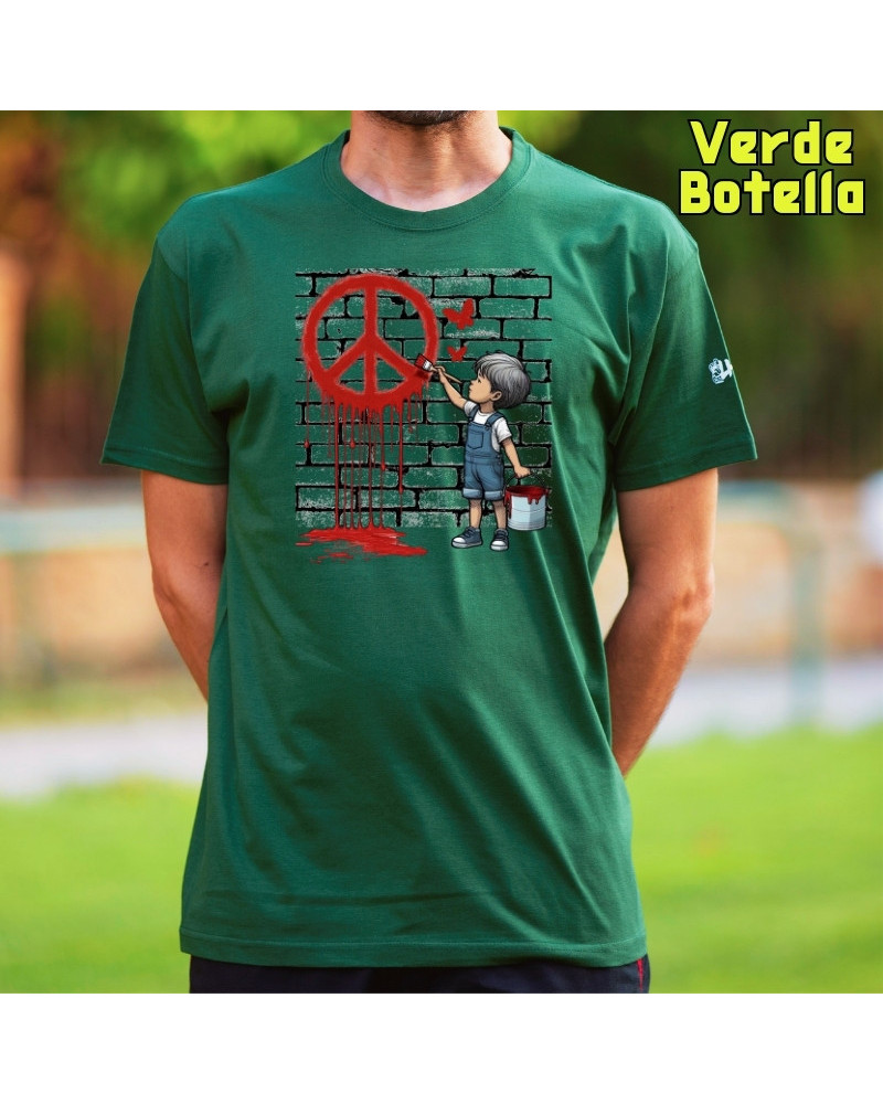 Camiseta Hombre Manga Corta - Peace
