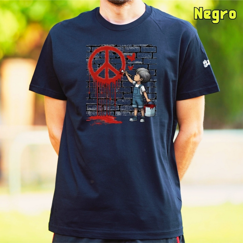 Camiseta Hombre Manga Corta - Peace