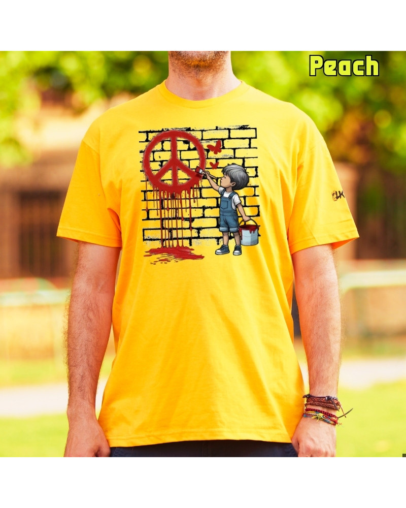 Camiseta Hombre Manga Corta - Peace