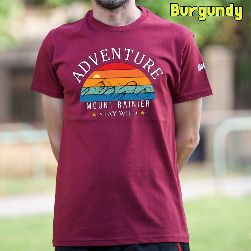 Camiseta hombre Monte Rainier - manga corta