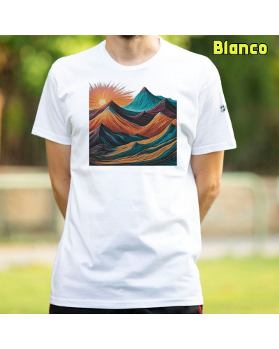 Camiseta Hombre Manga Corta - Montaña 7 Colores