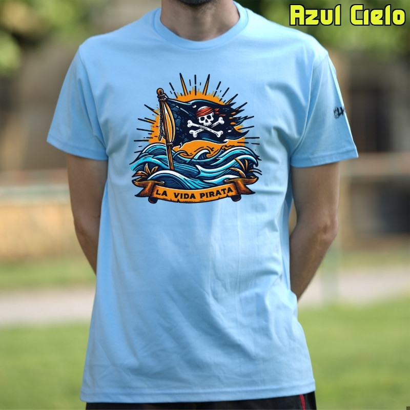 Camiseta Hombre Manga Corta - La Vida Pirata