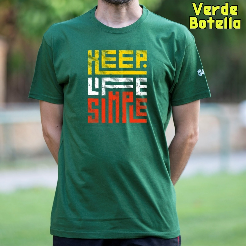 Camiseta hombre manga corta - Keep Live Simple