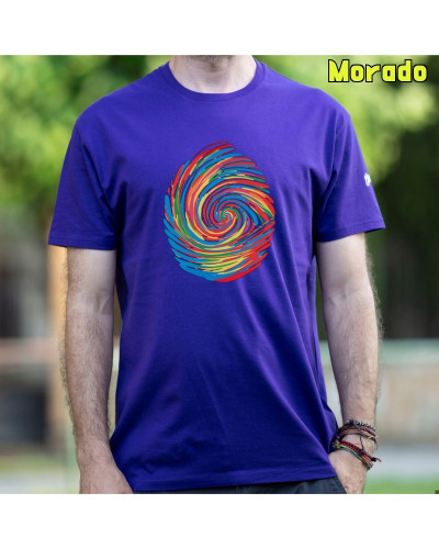 Camiseta Hombre Manga Corta - Huella Dactilar