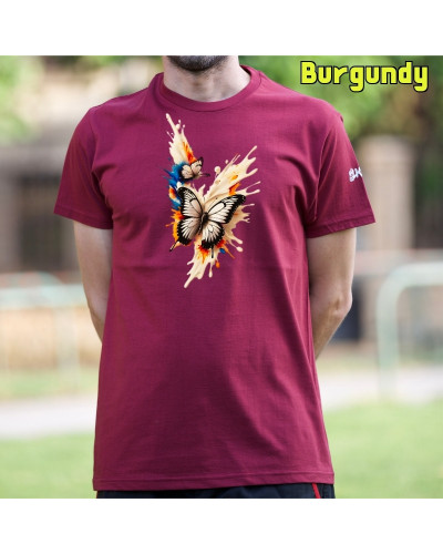 Camiseta Hombre Manga Corta - Mariposas