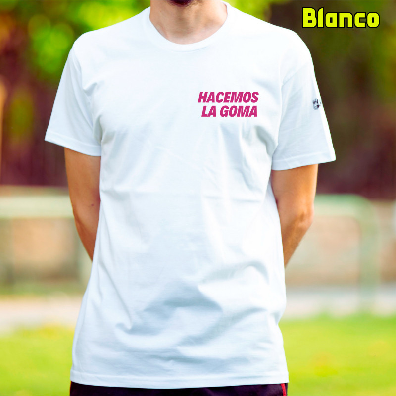 Camiseta Hombre Manga Corta - Hacemos la Goma Logo