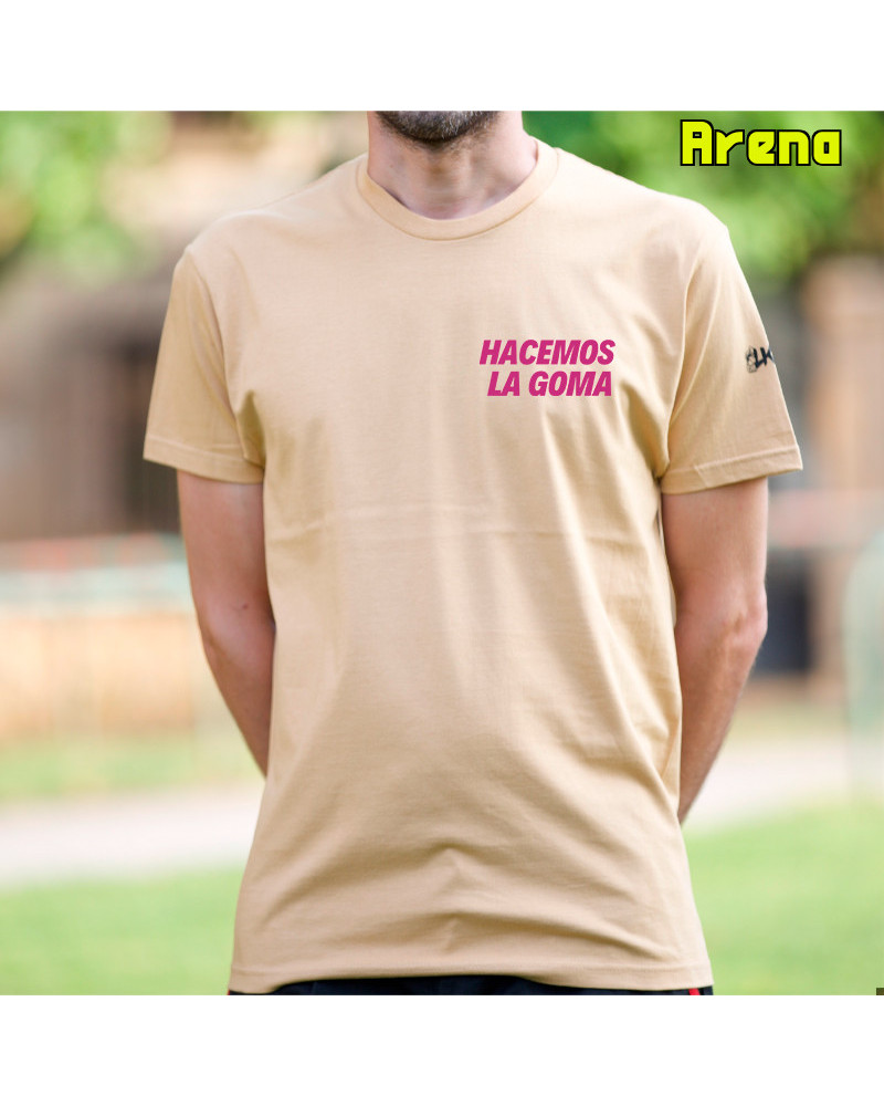 Camiseta Hombre Manga Corta - Hacemos la Goma Logo