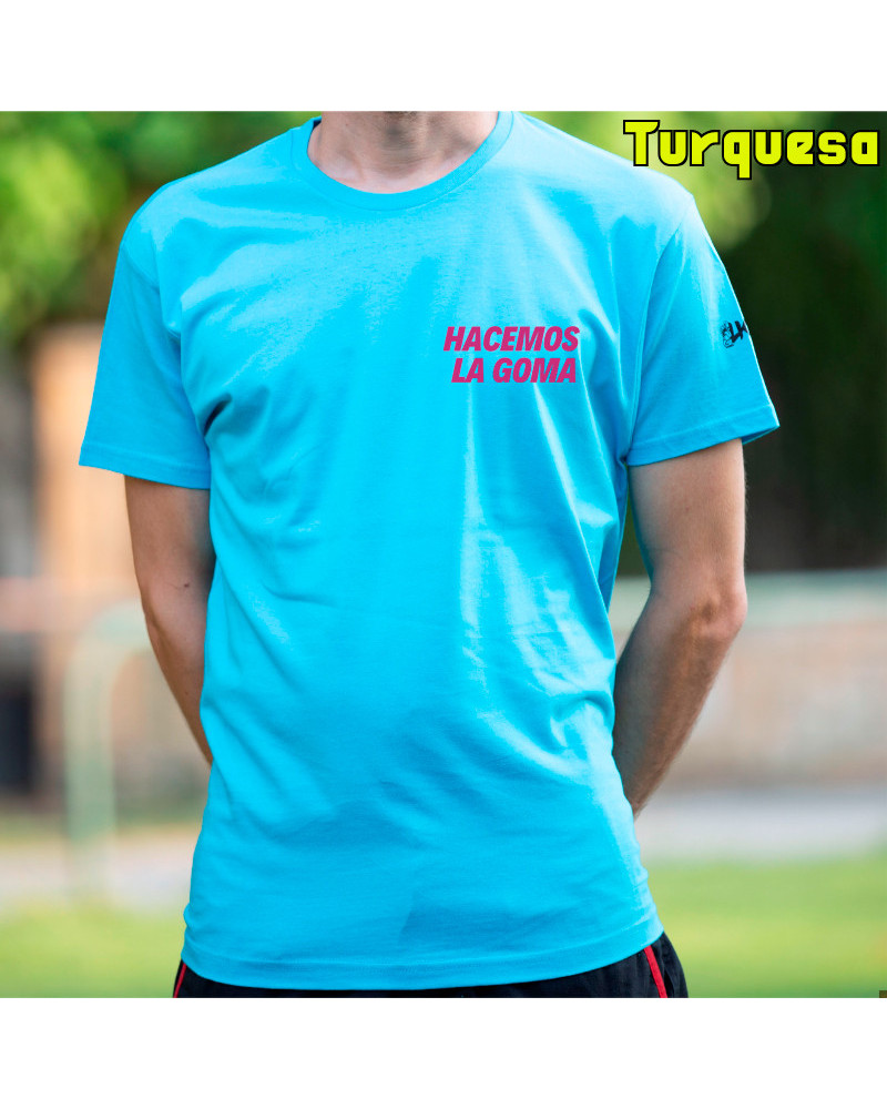 Camiseta Hombre Manga Corta - Hacemos la Goma Logo
