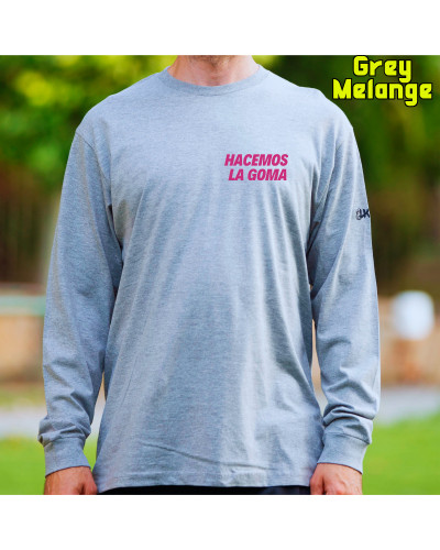 Camiseta Hombre Manga Larga - Hacemos la Goma Logo